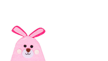 Rabbit, bunny made of bright fabric