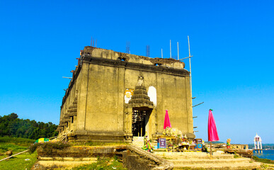 History underwater Buddhist church of Wat Wang Wiwekaram