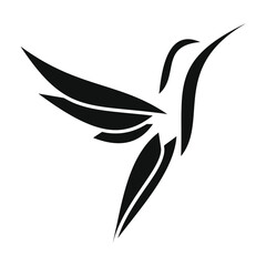 flying little bird portrait