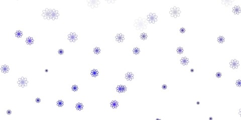 Light Purple, Pink vector natural layout with flowers.