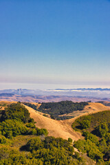 Fototapeta na wymiar View from Green Valley of Central California coast