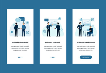 Business presentation concept. Can use for web banner, infographics, hero images. Flat isometric vector illustration isolated on white background.