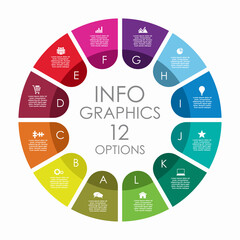 Infographic design template with place for your data. Vector illustration. - obrazy, fototapety, plakaty