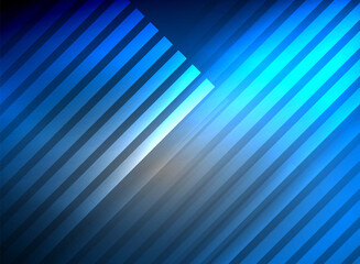 Obraz premium Bright neon color techno abstract background, shiny glowing neon lines in the dark background