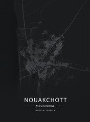 Map of Nouakchott, Mauritania