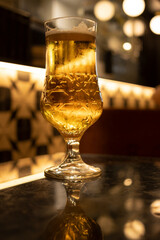 a glass of beer, one of the most consumed beverages in the world