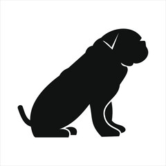 flat logos with pet shop Vector Logo 
