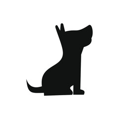 flat logos with pet shop Vector Logo 