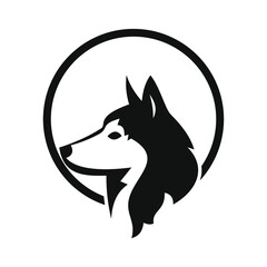 flat logos with pet shop Vector Logo 
