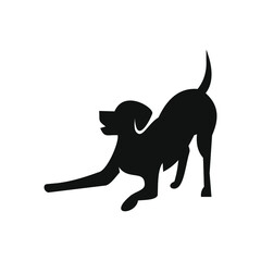 flat logos with pet shop Vector Logo 