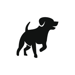 flat logos with pet shop Vector Logo 