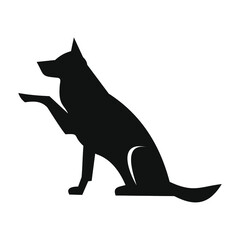 flat logos with pet shop Vector Logo 