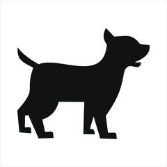 flat logos with pet shop Vector Logo 