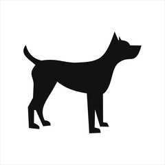 flat logos with pet shop Vector Logo 