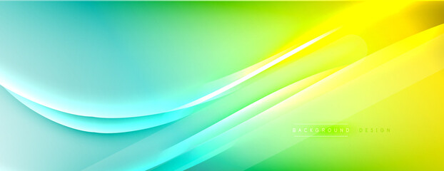 Abstract background - lines composition created with lights and shadows. Technology or business digital template. Trendy simple fluid color gradient abstract background with dynamic © antishock