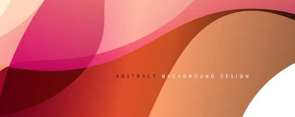 Trendy simple fluid color gradient abstract background with dynamic wave line effect. Vector Illustration For Wallpaper, Banner, Background, Card, Book Illustration, landing page