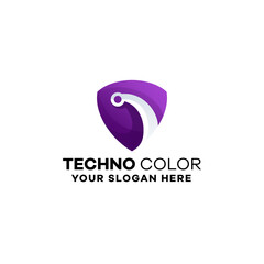 Technology Gradient Logo Template