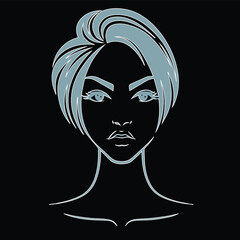 black and white portrait of a person