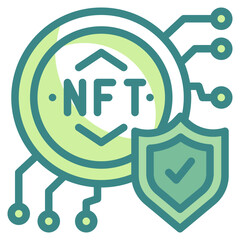 shield blue line icon