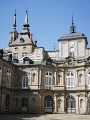 Fototapeta na wymiar Royal palace of La Granja in Segovia Spain