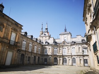 Fototapeta na wymiar Royal palace of La Granja in Segovia Spain
