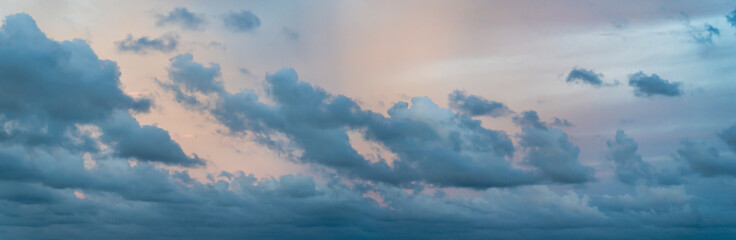 Early morning dramatic sky off the gulf coast of Florida