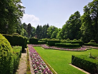 gardens of the palace in La Granja Segovia