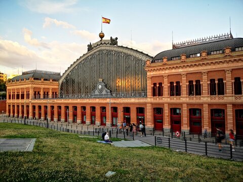 Atocha train station historical building