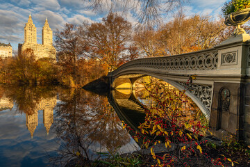 Bow bridge in late autumn