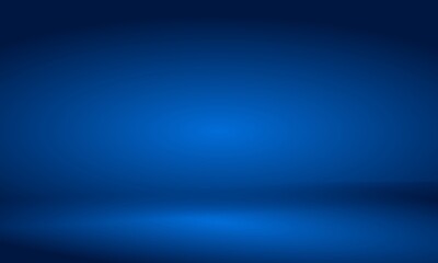 Dark Blue room 3d. background