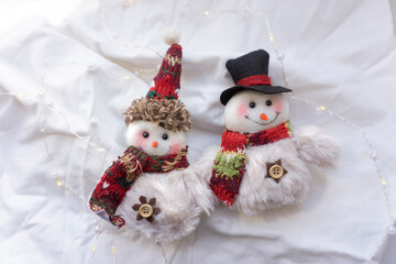 snowman with red hat