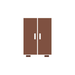 Wooden wardrobe icon