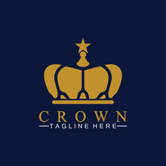 Crown Logo Template vector illustration