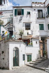 Fototapeta na wymiar White Mediterranean-style houses in Italy