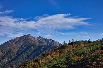 Mt.Kashimayari trekking in early autumn, 初秋の鹿島槍ヶ岳登山