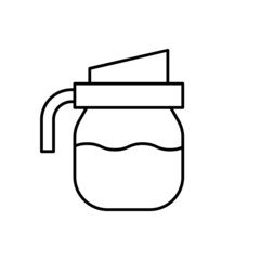 Coffee icon vector set. Tea illustration sign collection. hot drinks symbol or logo.
