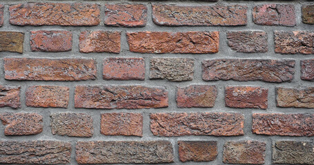 wide 4K dark red brick wall background