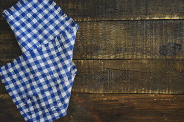 Kitchen Cloth  on wooden Background