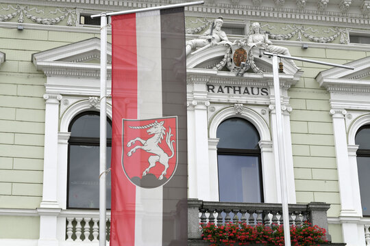 Rathaus in Perg, Ober&ouml;sterreich, &Ouml;sterreich, Europa