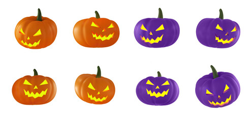 halloween pumpkin set