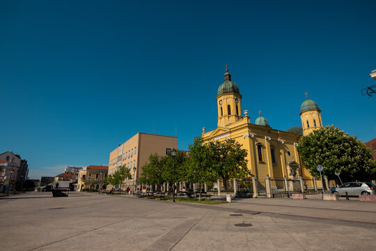 The city center of Negotin, Serbia