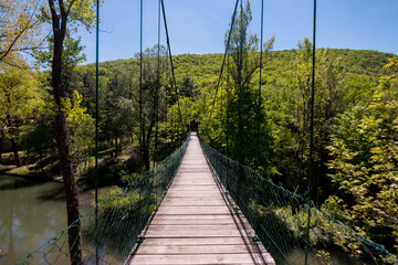 Lazarev canyon, Serbia, in the summer