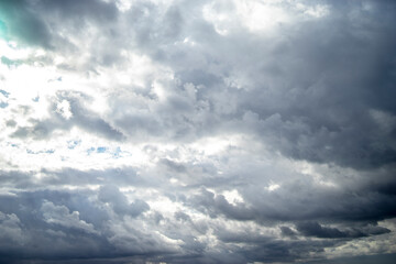 Fototapeta na wymiar texture of cloudy sky, Mediterranean, late summer 