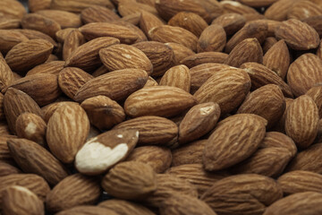 Almonds. Almond Kernels for Background or Texture