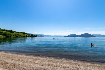 北海道　洞爺湖の夏の風景