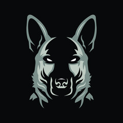 Berger allemand silhouette