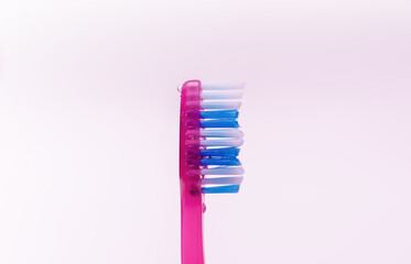 toothbrush, accessory for oral hygiene, on a light background