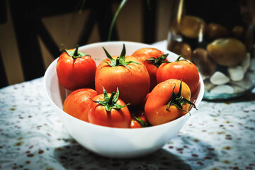 tomatoes in a bowl