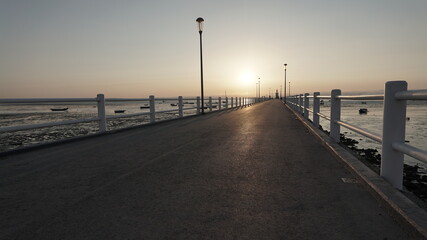 Obraz premium tejo Alcochete Rio Barcos 