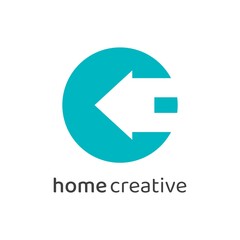 Letter C and House or Home Logo Template